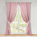 Solid Machine Washable Room Darkening Blackout Curtains, Set of 2 - MauveChalk