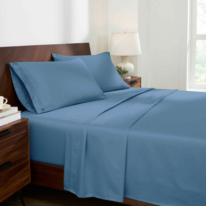 1000 Thread Count Egyptian Cotton Bed Sheet Set Olympic Queen