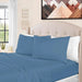 1500 Thread Count Egyptian Cotton Deep Pocket Bed Sheet Set - Medium Blue