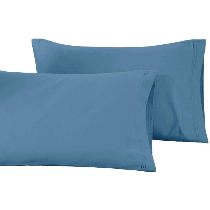 1500 Thread Count Egyptian Cotton Solid  2 Piece Pillowcase Set