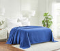 Cotton All Season Diamond Bed Blanket & Sofa Throw - Merritt Blue