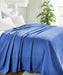 Cotton All Season Diamond Bed Blanket & Sofa Throw - Merritt Blue