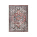 Mesa Rustic Medallion Border Indoor Area Rug or Runner Rug - Brown