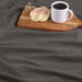 All-Season Chevron Cotton Bed Blanket & Sofa Throw - Charcoal