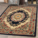 Tayana Floral Medallion Ornamental Floral Area Rug - MidnightBlue