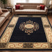 Oversized Medallion Modern Bohemian Indoor Area Rug or Runner - MidnightBlue