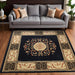 Oversized Medallion Modern Bohemian Indoor Area Rug or Runner - MidnightBlue