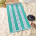 Cabana Stripe Oversized Cotton Beach Towel Set Of 2, 4, 6 - Mint