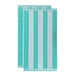 Cabana Stripe Oversized Cotton Beach Towel Set Of 2, 4, 6 - Mint