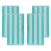 Cabana Stripe Oversized Cotton Beach Towel Set Of 2, 4, 6 - Mint