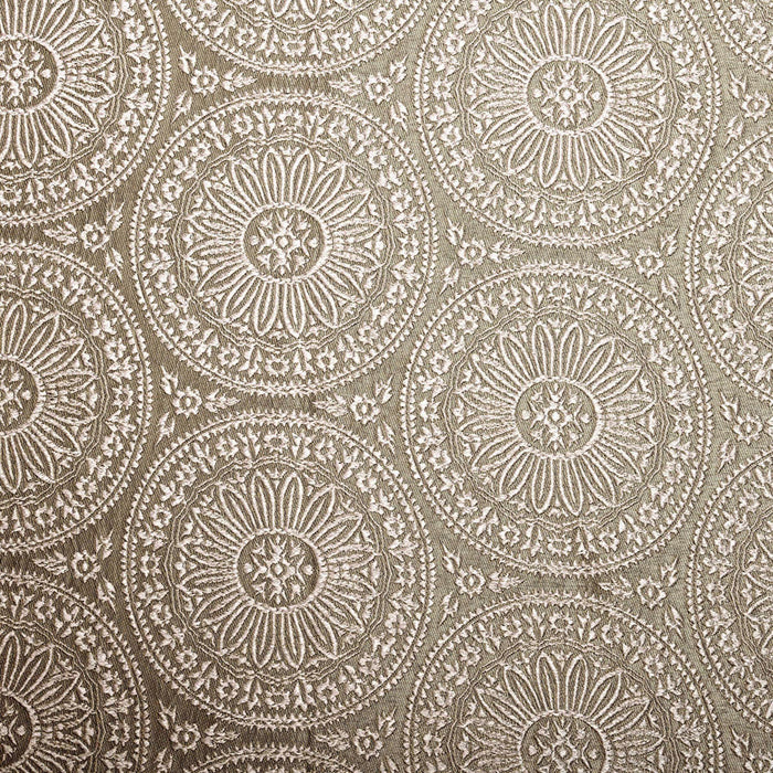 Eminence Jacquard Geometric Floral Mandala Curtain Panel Set of 2