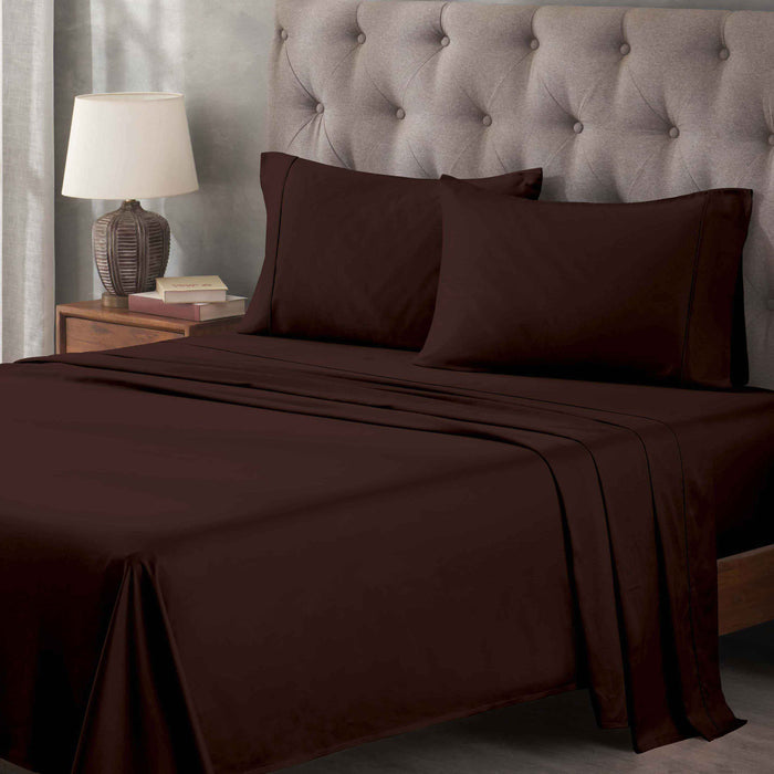 Egyptian Cotton 400 Thread Count Deep Pocket Sheet Set - Mocha