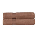 Egyptian Cotton Solid 2 Piece Bath Sheet Towel Set - Mocha