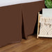 Egyptian Cotton 300 Thread Count Solid Bed Skirt - Mocha