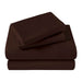 Egyptian Cotton 400 Thread Count Solid Deep Pocket Sheet Set - Mocha