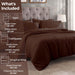 Egyptian Cotton 400 Thread Count Solid Duvet Cover Set - Mocha