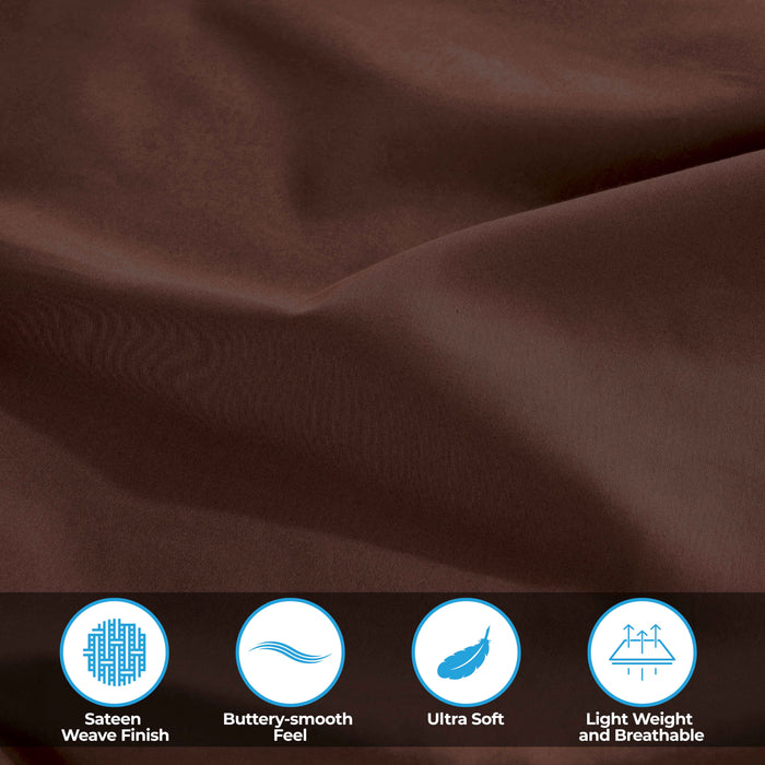 Egyptian Cotton 400 Thread Count Deep Pocket Sheet Set - Mocha