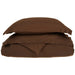 Wimberton Microfiber Wrinkle-Resistant Solid Duvet Cover and Pillow Sham Set - Mocha
