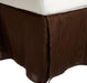 Egyptian Cotton 300 Thread Count Stripe Bed Skirt - Mocha