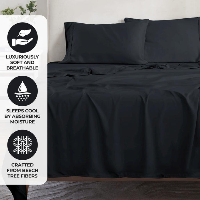 Modal From Beechwood 300 Thread Count Extra Deep Pocket Bed Sheet Set