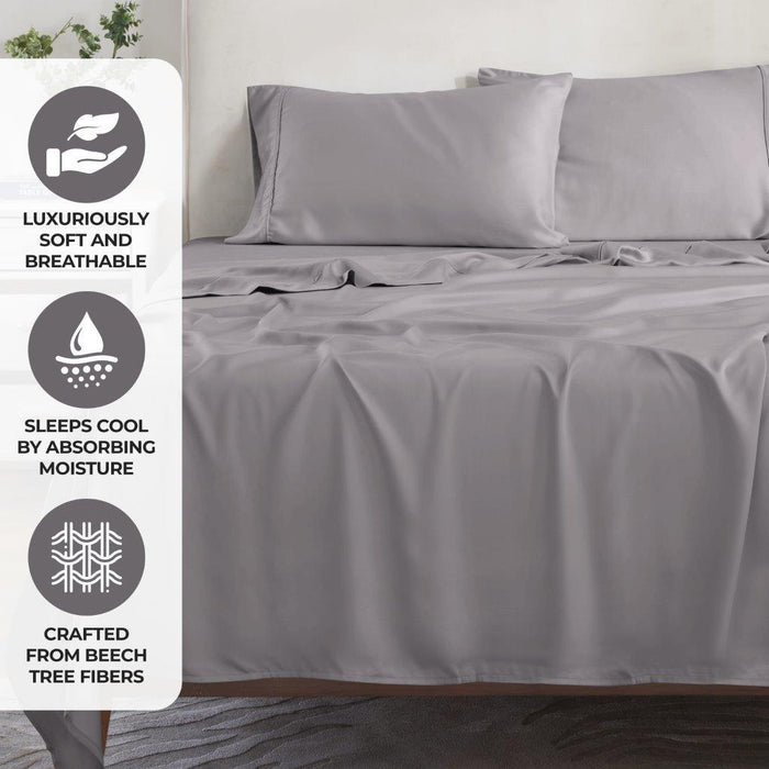 Modal From Beechwood 300 Thread Count Extra Deep Pocket Bed Sheet Set