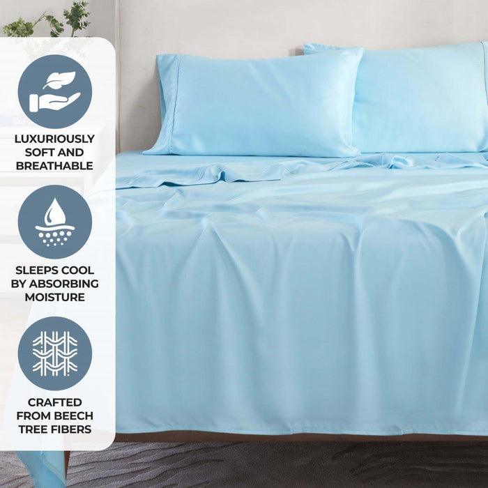 Modal From Beechwood 300 Thread Count Extra Deep Pocket Bed Sheet Set