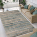 Montauk Striped Pastel Indoor Area Rug - Blue