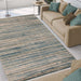 Montauk Striped Pastel Indoor Area Rug - Blue