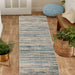 Montauk Striped Pastel Indoor Area Rug - Blue