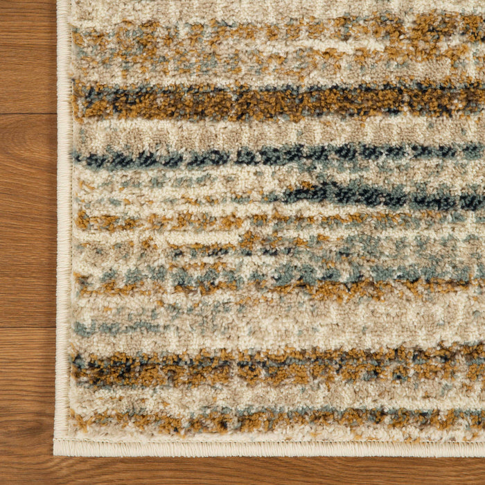 Montauk Striped Pastel Indoor Area Rug - Gold