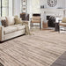 Montauk Striped Pastel Indoor Area Rug - Grey