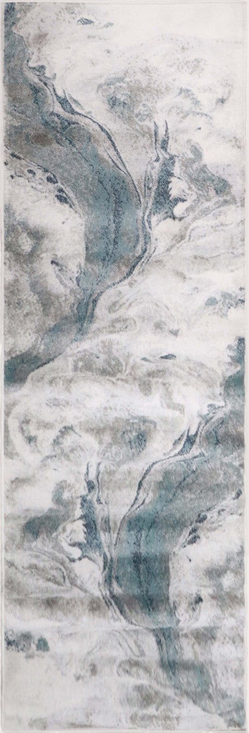 Morwenna Watercolor Abstract Indoor Large Area Rugs Or Runner Rug - Rivulet