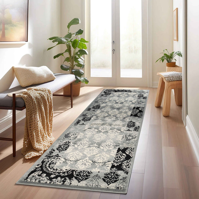 Mystique Modern Damask Indoor Area Rug - Multicolored