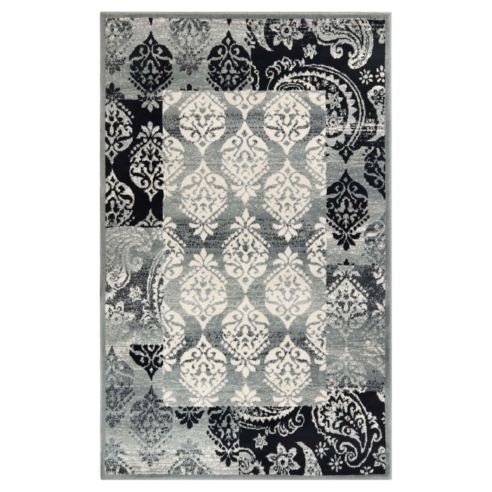 Mystique Modern Damask Indoor Area Rug - Multicolored