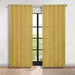 Solid Machine Washable Room Darkening Blackout Curtains, Set of 2 - MustardYellow