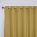 Solid Machine Washable Room Darkening Blackout Curtains, Set of 2 - MustardYellow