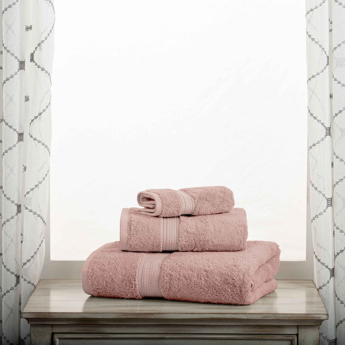 Egyptian Cotton Pile Plush Heavyweight Luxury Soft 3-Piece Towel Set