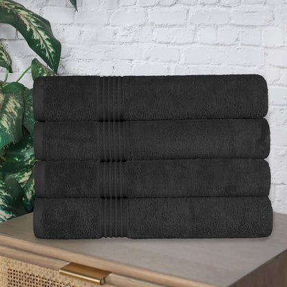Heritage Egyptian Cotton Solid Bath Towel Set of 4 - Blue Nile Mills