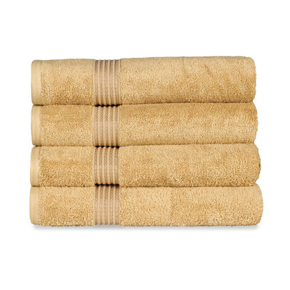 Heritage Egyptian Cotton Solid Bath Towel Set of 4 - Blue Nile Mills