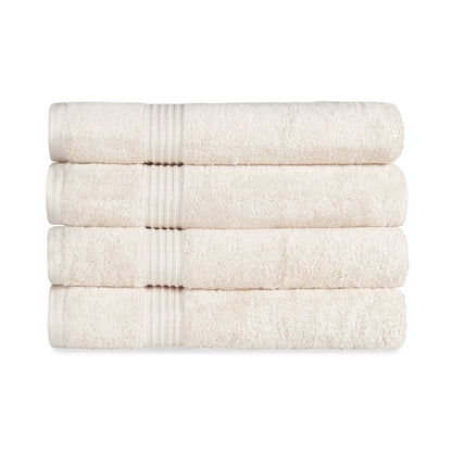 Heritage Egyptian Cotton Solid Bath Towel Set of 4 - Blue Nile Mills