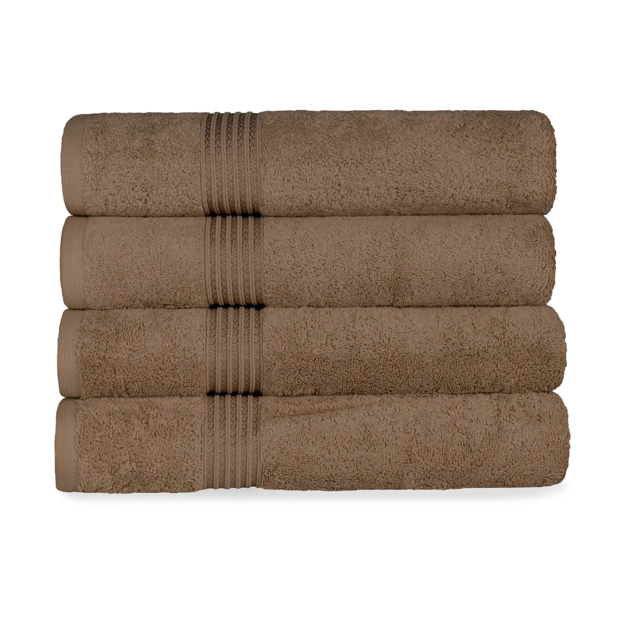 Heritage Egyptian Cotton Solid Bath Towel Set of 4 - Blue Nile Mills