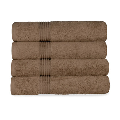 Heritage Egyptian Cotton Solid Bath Towel Set of 4 - Blue Nile Mills