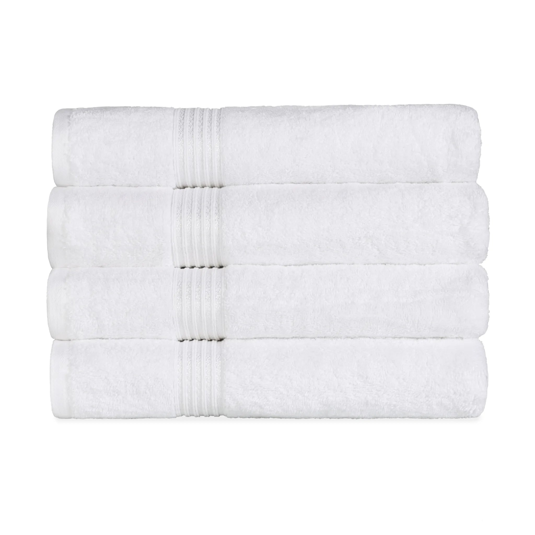 Heritage Egyptian Cotton Solid Bath Towel Set of 4 - Blue Nile Mills