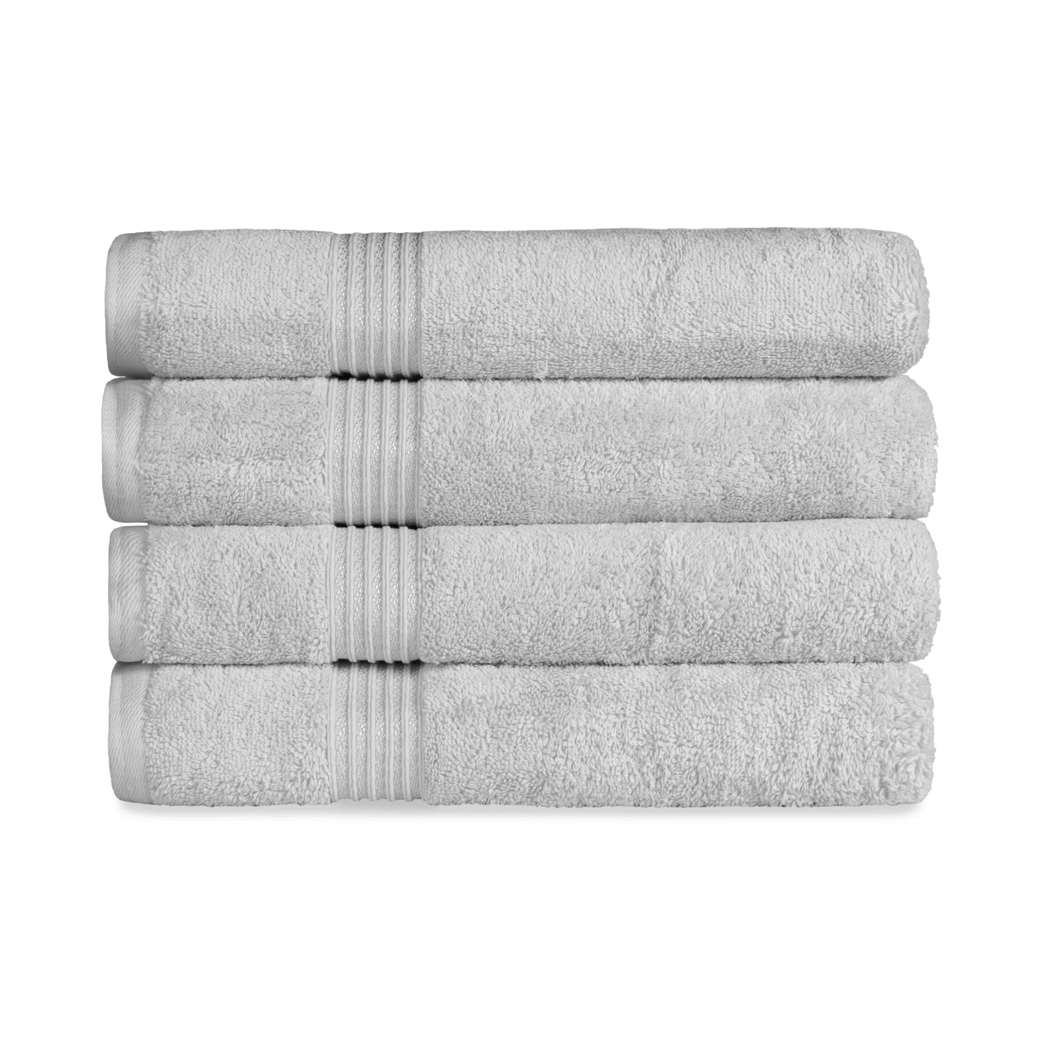 Heritage Egyptian Cotton Solid Bath Towel Set of 4 - Blue Nile Mills