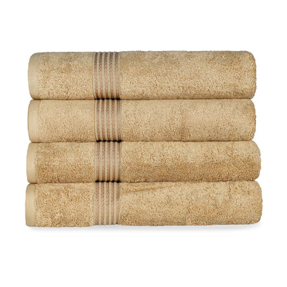 Heritage Egyptian Cotton Solid Bath Towel Set of 4 - Blue Nile Mills