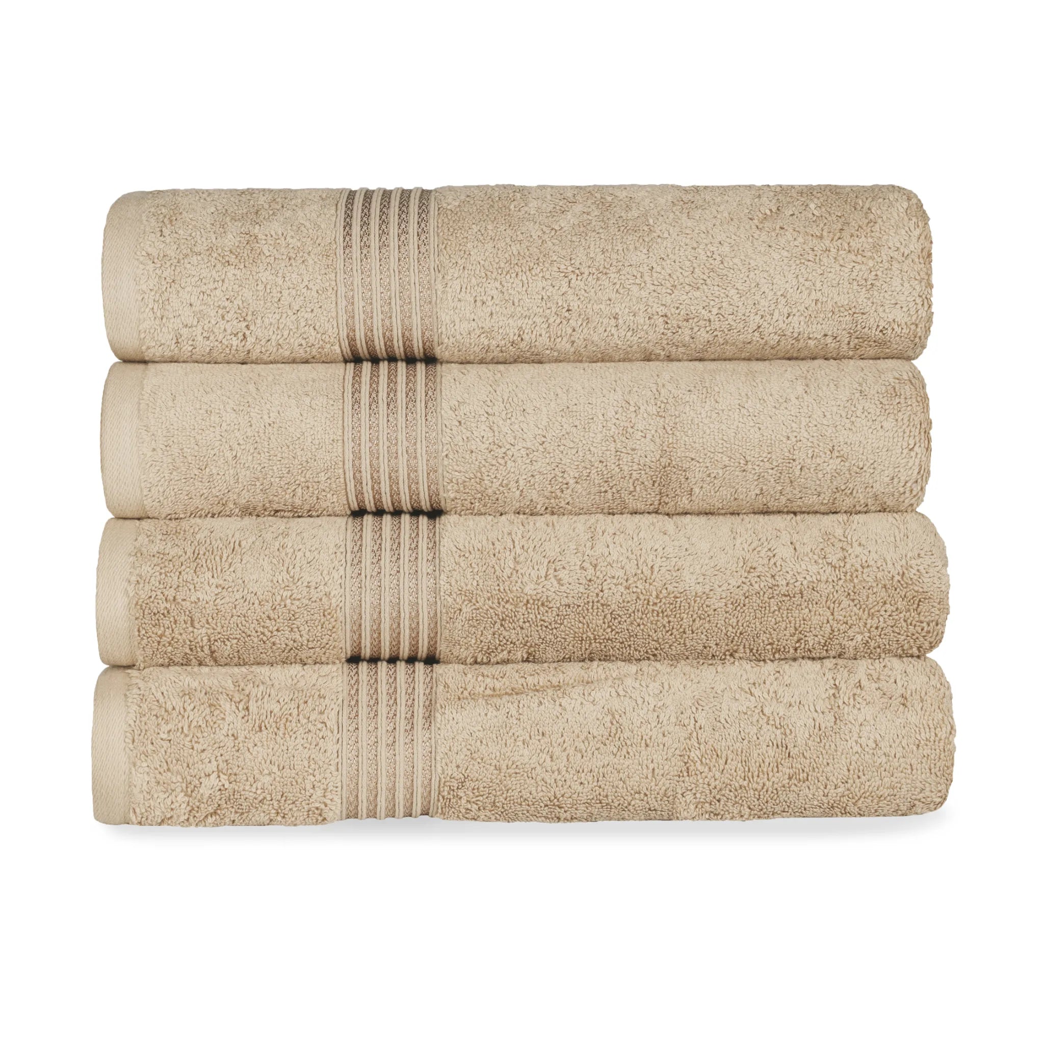 Heritage Egyptian Cotton Solid Bath Towel Set of 4 - Blue Nile Mills