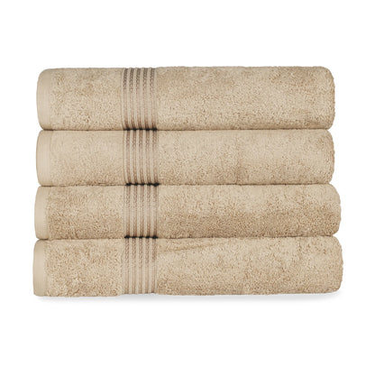 Heritage Egyptian Cotton Solid Bath Towel Set of 4 - Blue Nile Mills