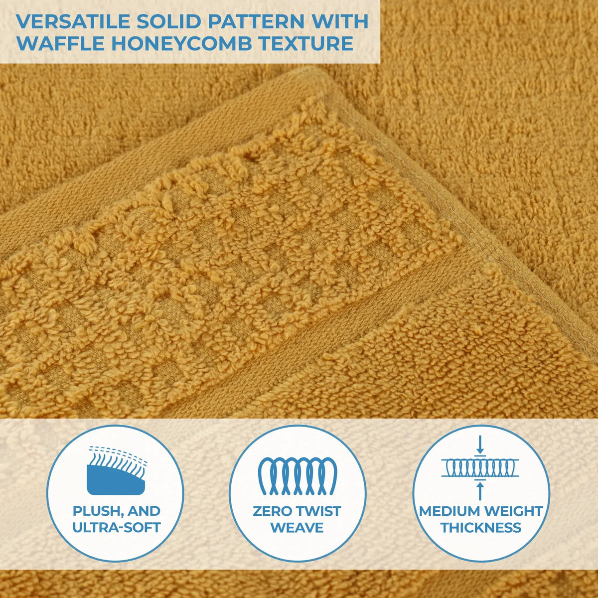 Superior Napa Cotton Absorbent Medium Weight Bath Towels, Set of 2