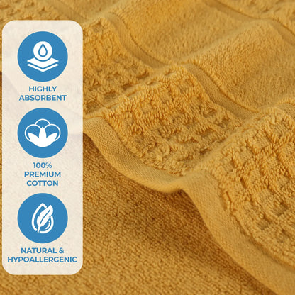 Superior Napa Cotton Absorbent Medium Weight Bath Towels, Set of 2