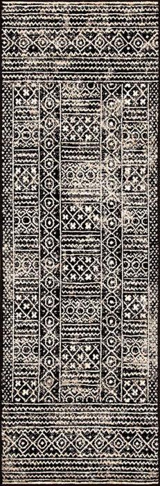 Navajo Aztec Pattern Indoor Area Rug - Black